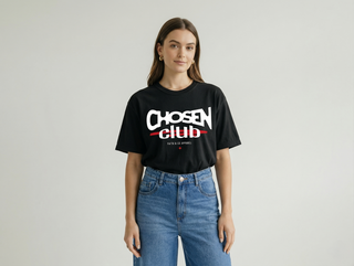 Chosen Club Christian T-Shirt in Black - Faith & Co.