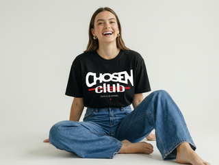 Chosen Club Christian T-Shirt in Black - Faith & Co.
