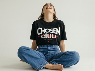 Chosen Club Christian T-Shirt in Black - Faith & Co.