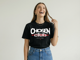 Chosen Club Christian T-Shirt in Black - Faith & Co.