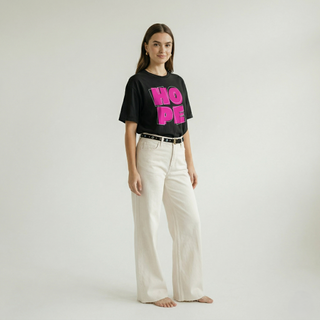 HOPE Christian T-Shirt in black - women's faith graphic tee by Faith & Co.