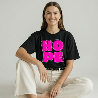 HOPE Christian T-Shirt in black - women's faith graphic tee by Faith & Co.